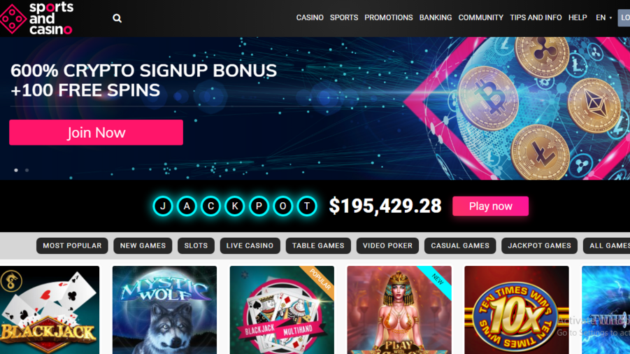 Sports and Casino screenshot