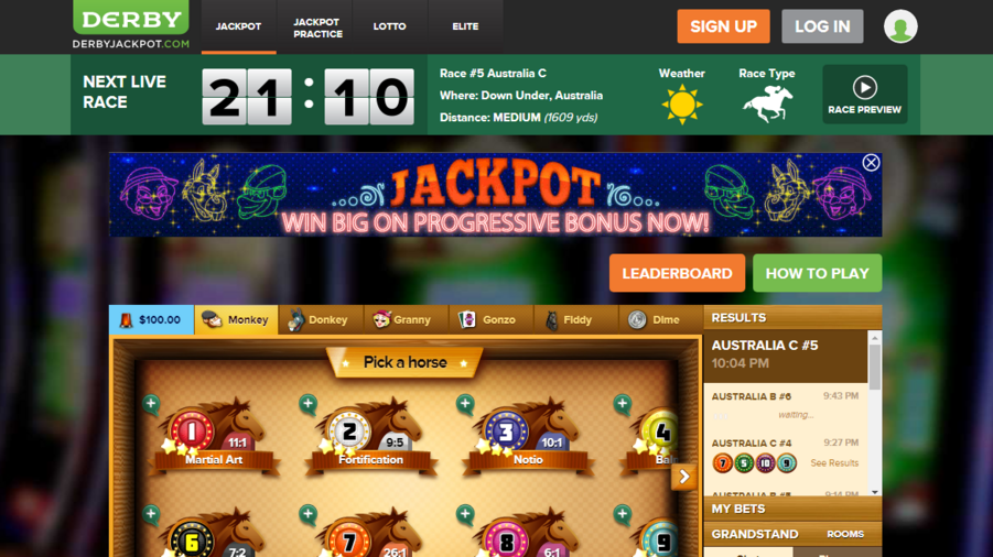 DerbyJackpot screenshot