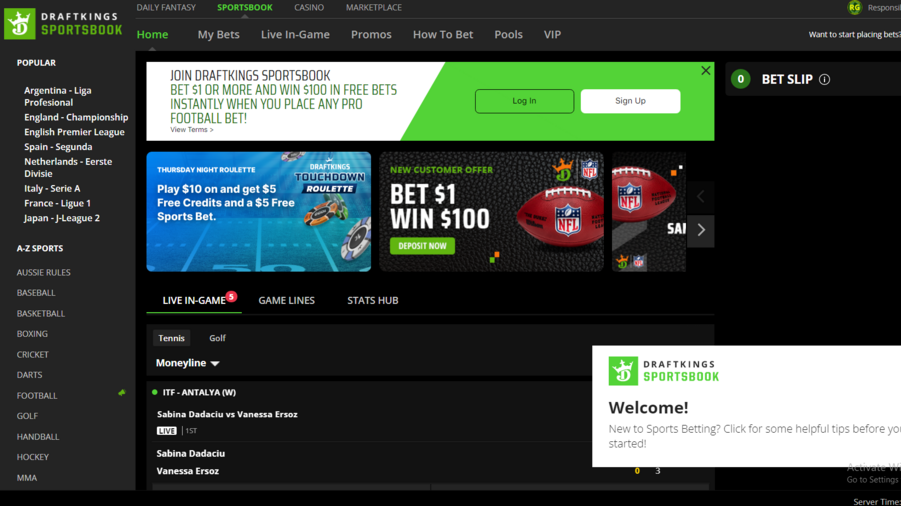 DraftKings Review screenshot