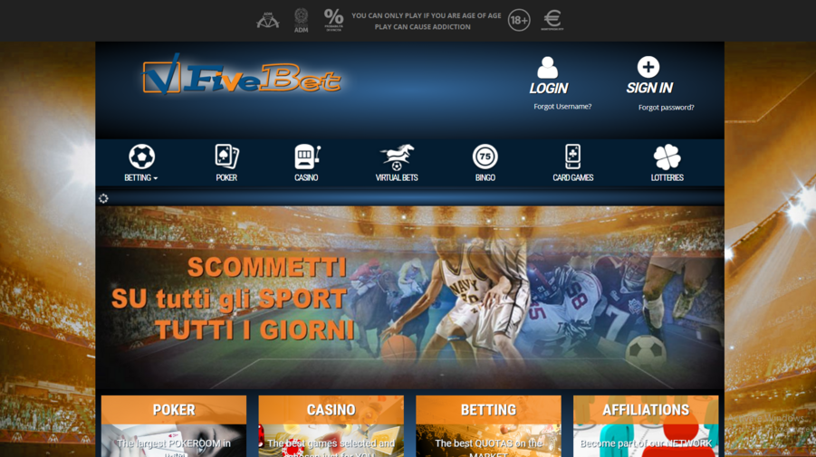 FiveBet screenshot