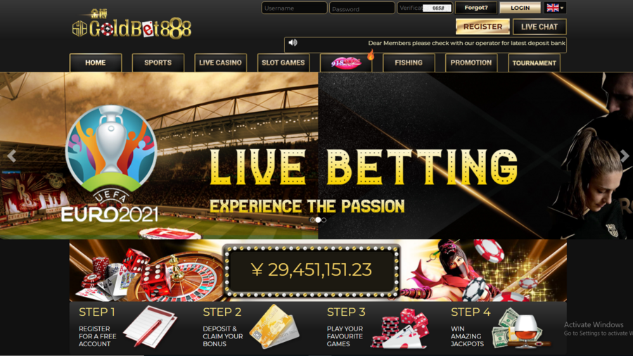 Goldbet888 screenshot