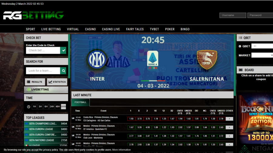 RGBetting screenshot