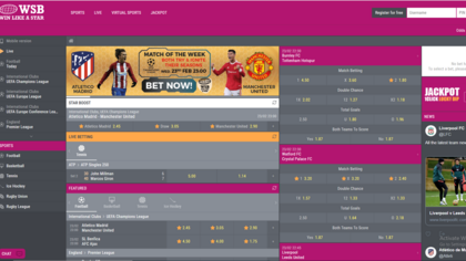 World Star Betting screenshot