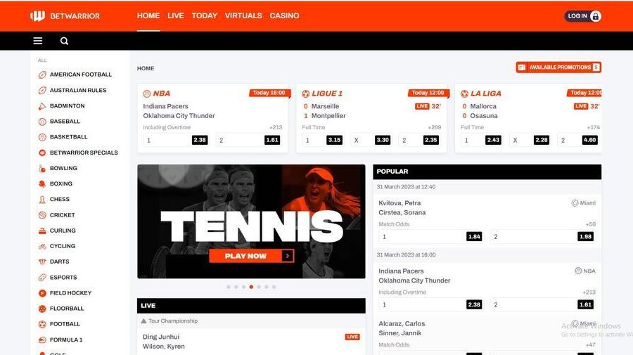 BetWarrior screenshot